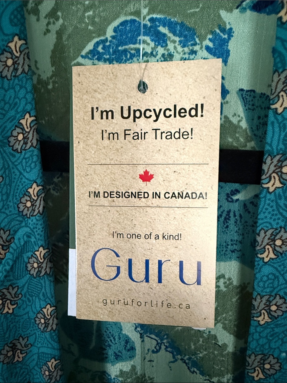 ✨GURU 100% silk Patchwork Kimono  - Teal, Turquoise & Red - Picture 2 of 9
